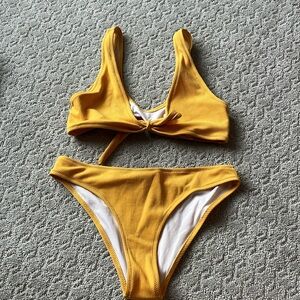Yellow bikini